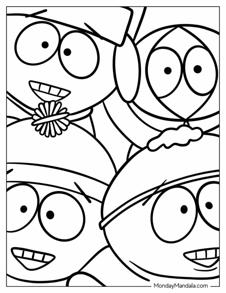 20 South Park Coloring Pages (Free Pdf Printables) With Free Printable South Park Coloring Pages 20 South Park Coloring Pages (Free Pdf Printables) With Free Printable South Park Coloring Pages