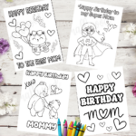 22 Coloring Birthday Cards For Mom Free Printables   Cassie Smallwood In Free Printable Birthday Cards For Mom From Son