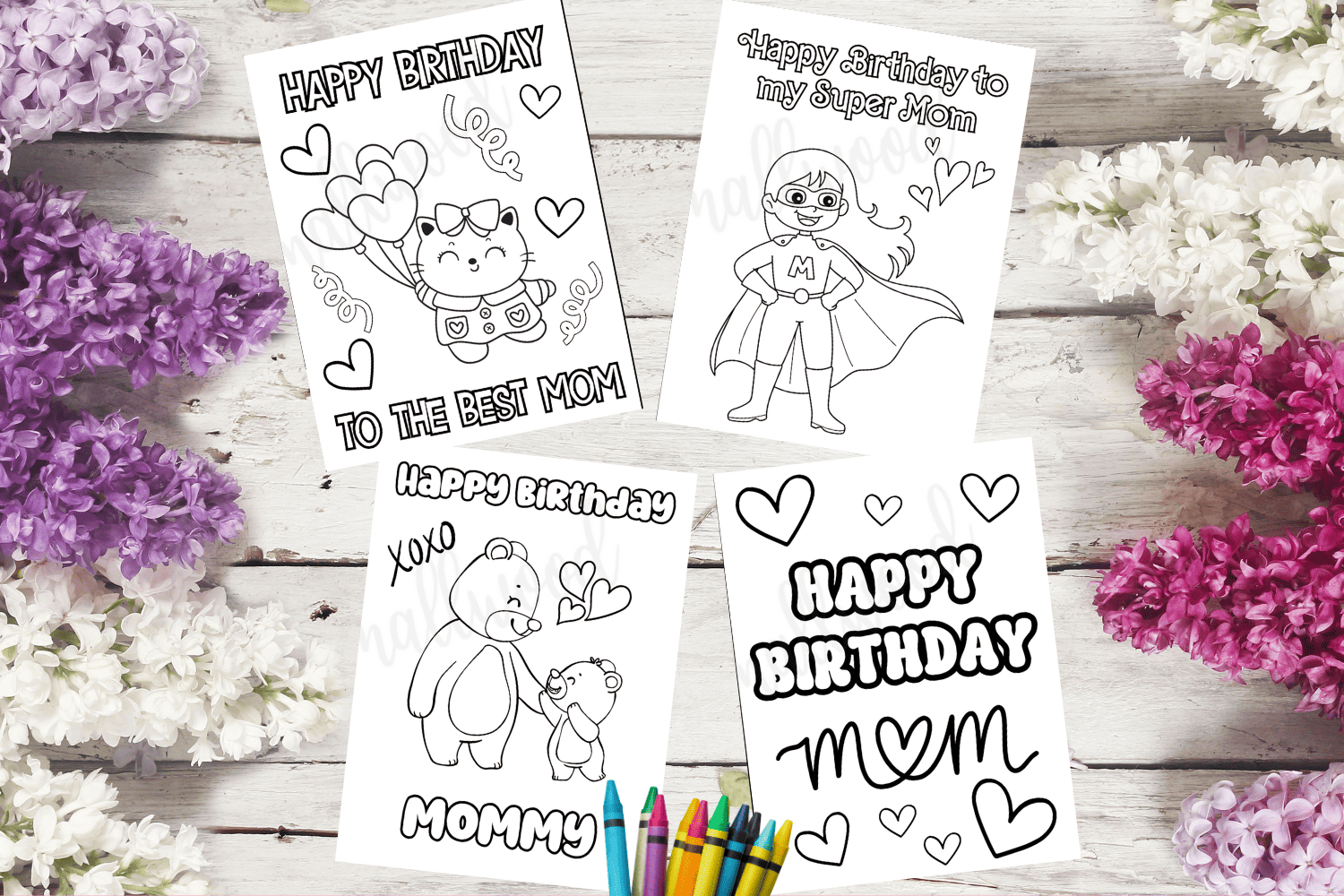 22 Coloring Birthday Cards For Mom Free Printables - Cassie Smallwood in Free Printable Birthday Cards For Mom From Son