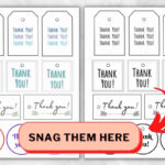 22 Free Printable Thank You Gift Tags (For Gifts & Cards) ⋆ Love Within Free Printable Thank You Tags Template