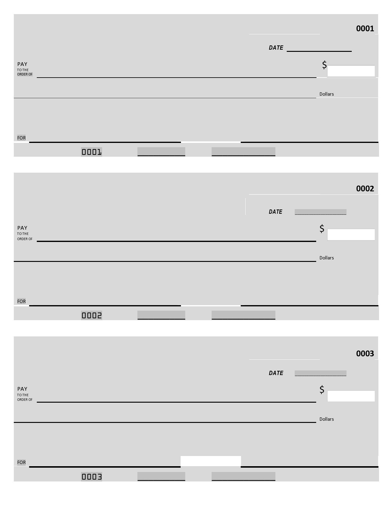 23 Blank Check Templates (Real &amp;amp; Fake) ᐅ Templatelab intended for Free Printable Blank Checks