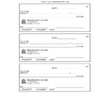 23 Blank Check Templates (Real & Fake) ᐅ Templatelab Intended For Free Printable Blank Checks