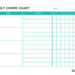 23 Free Chore Chart Templates For Kids ᐅ Templatelab Regarding Free Printable Chore Chart Templates