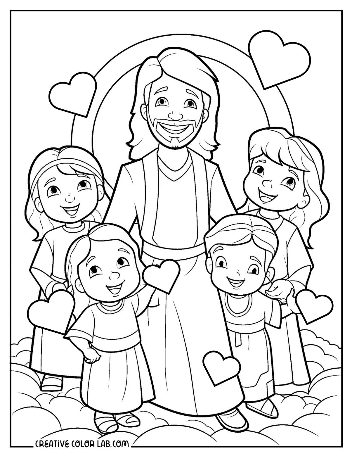 24 Jesus Coloring Pages | Free Pdf Printables intended for Free Printable Jesus Coloring Pages