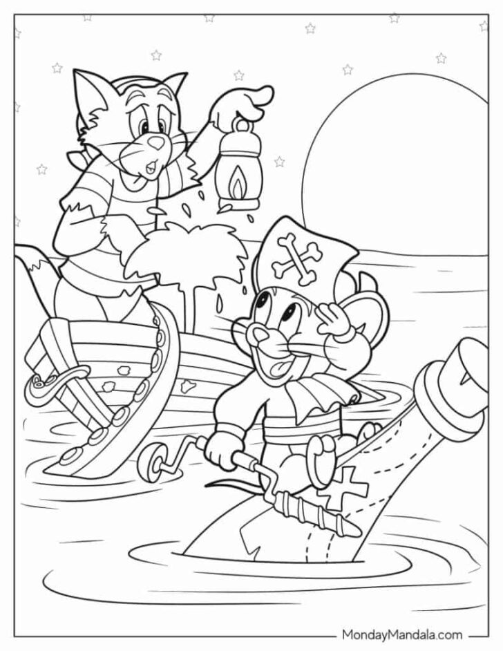 Free Printable Tom and Jerry Coloring Pages