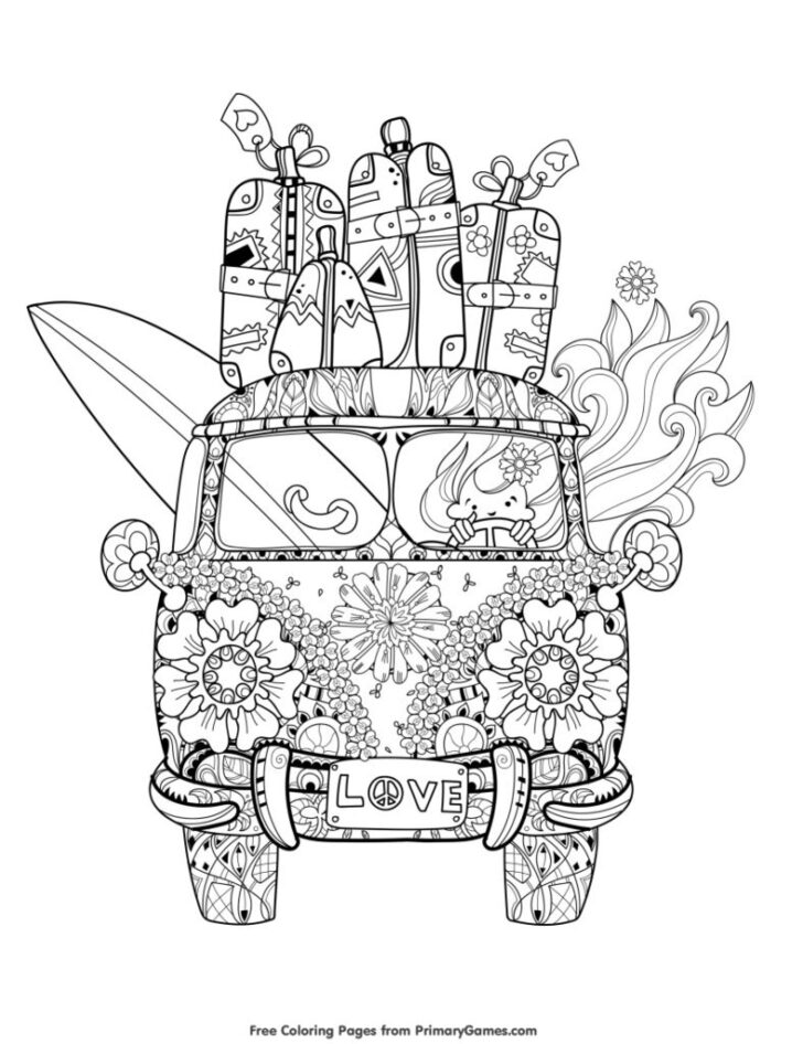 Free Printable Summer Coloring Pages For Adults