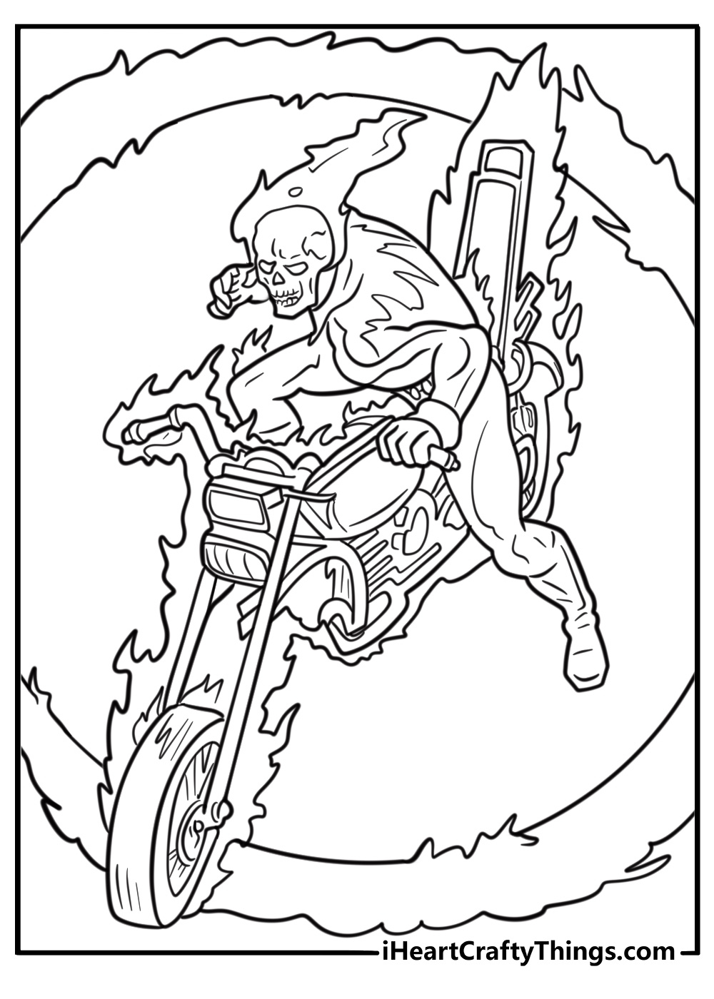 25 Free Ghost Rider Coloring Pages For Kids within Free Printable Ghost Rider Coloring Pages