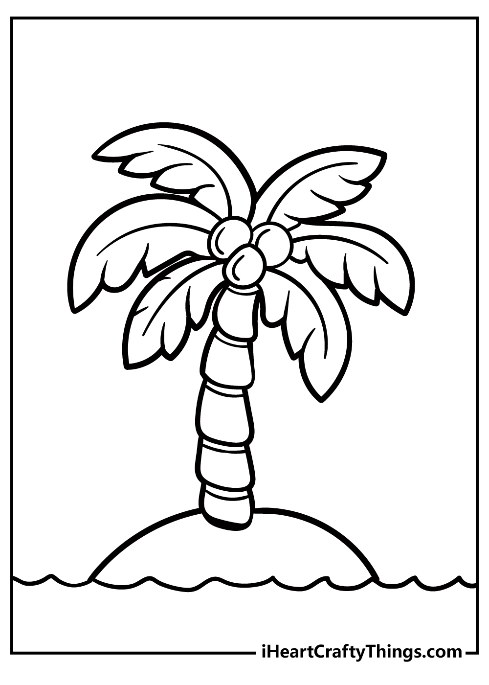 25 Palm Tree Coloring Pages (100% Free Printables) throughout Free Printable Palm Tree Template