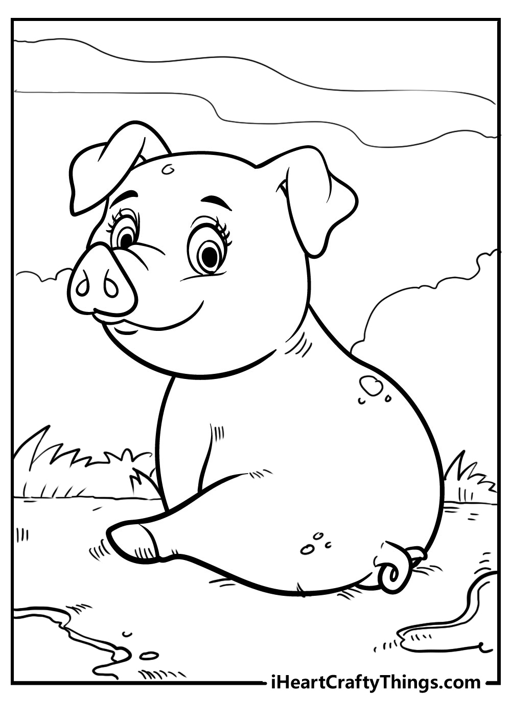 25 Pig Coloring Pages (100% Free Printables) intended for Pig Coloring Sheets Free Printable