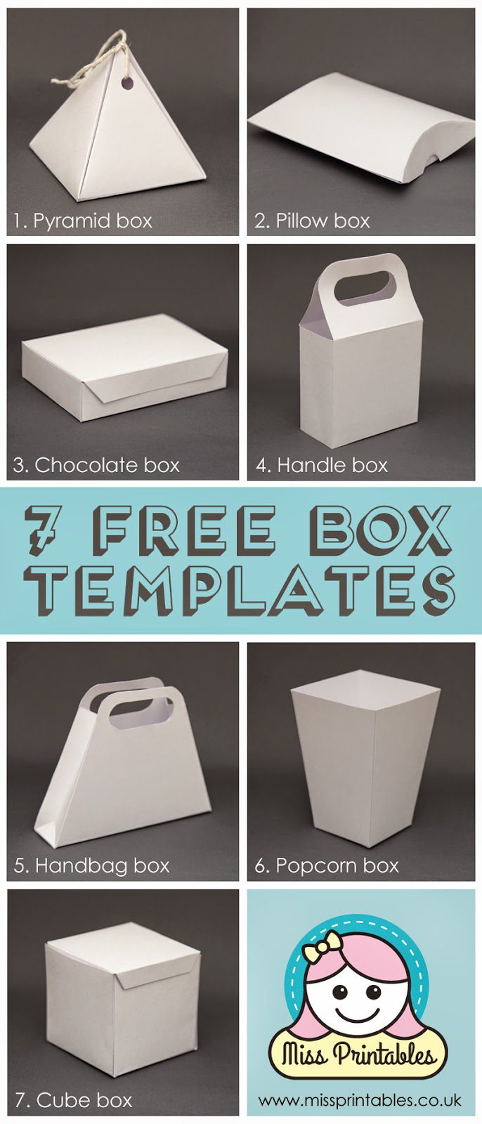 25 Plus Awesome Free Paper Box And Bag Templates — Epc Crafts pertaining to Free Printable Gift Boxes
