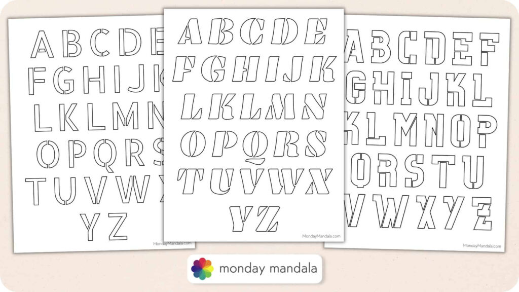 250 Letter & Number Stencils (Free Pdf Printables) Regarding Free Printable Fonts Stencils 250 Letter & Number Stencils (Free Pdf Printables) Regarding Free Printable Fonts Stencils