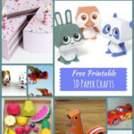 26+ Free Printable 3D Paper Crafts With Printable Paper Crafts Free