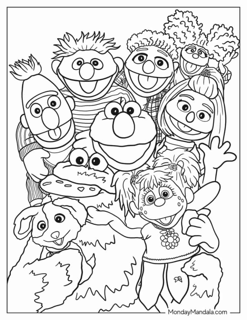 26 Sesame Street Coloring Pages (Free Pdf Printables) with regard to Free Printable Coloring Pages Sesame Street Characters