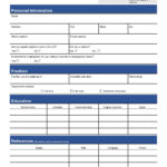 27 Basic Employment Application Templates [Free] Pertaining To Free Printable Employment Application