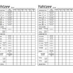 28 Printable Yahtzee Score Sheets & Cards (101% Free) ᐅ Templatelab In Free Printable Yahtzee Score Sheets