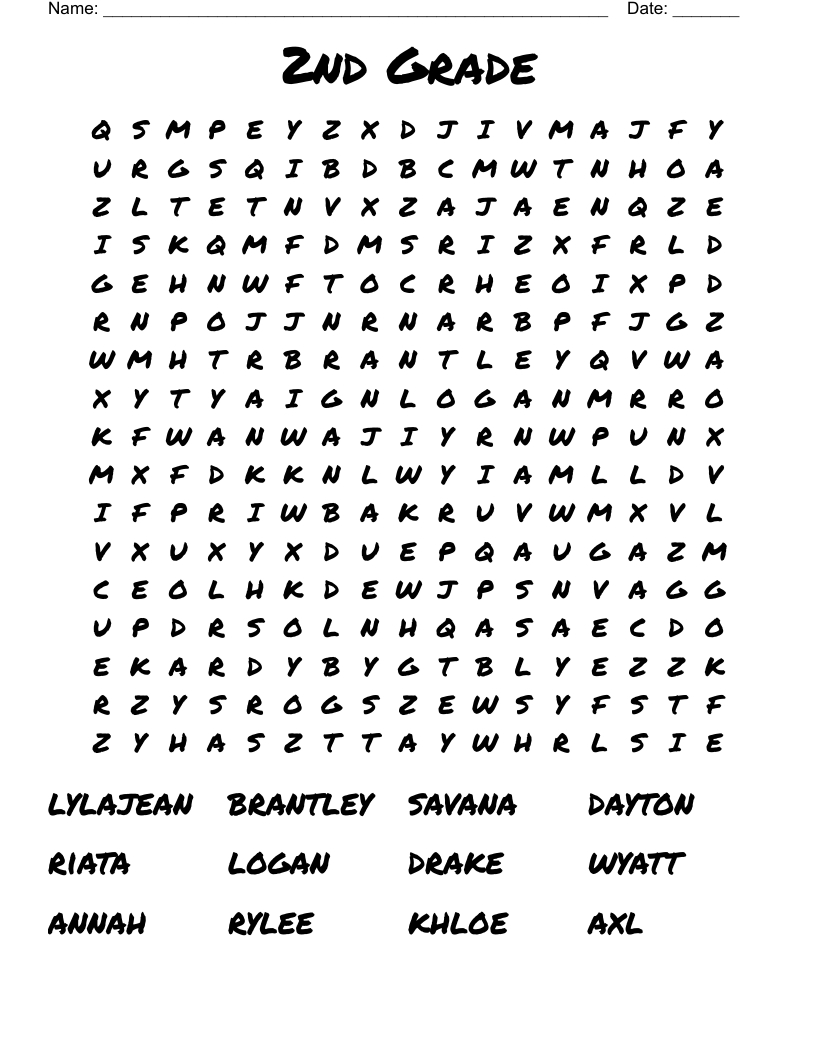 2Nd Grade Word Search - Wordmint with regard to 2Nd Grade Word Search Free Printable