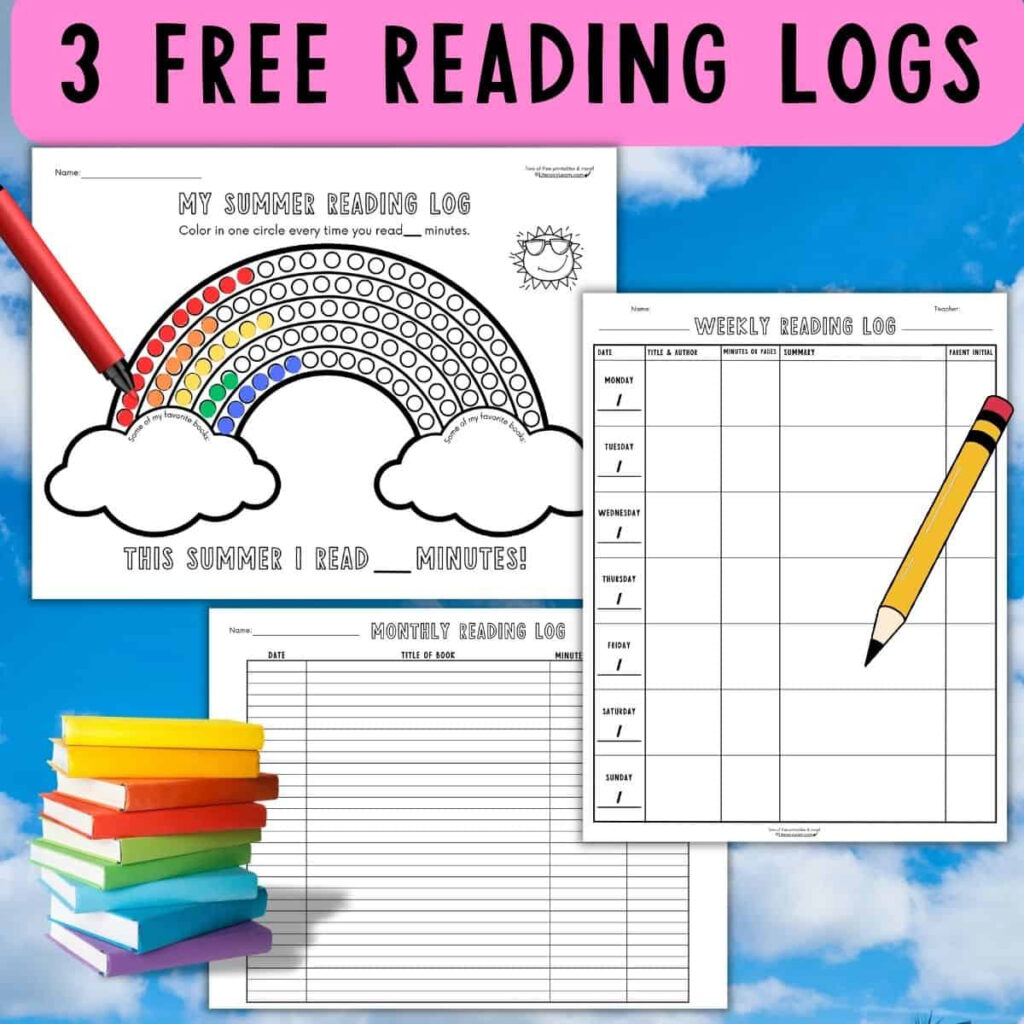 3 Free Printable Reading Log Templates Weekly, Monthly, & Summer With Regard To Free Printable Reading Logs For Children 3 Free Printable Reading Log Templates Weekly, Monthly, & Summer With Regard To Free Printable Reading Logs For Children