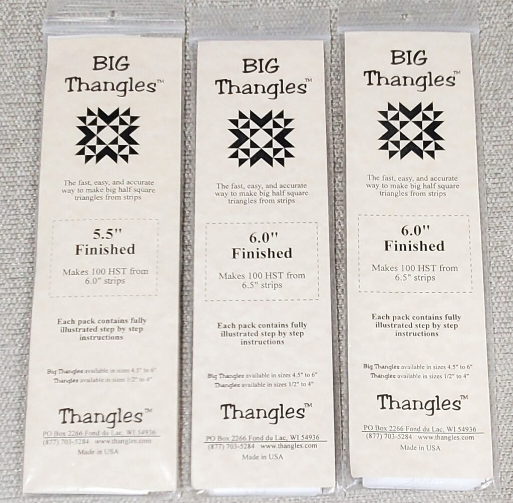 3 Pkgs. Big Thangles Paper Template Strips Hst New 5½" & 6" Quilting Regarding Printable Thangles Free