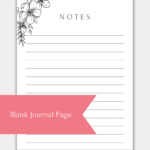 30+ Gorgeous Printable Journal Pages For Planners And Bullet In Free Printable Journal Pages
