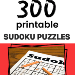 300 Free Printable Sudoku Puzzles For Your Family   Ashley Yeo Inside Free Printable Sudoku Books