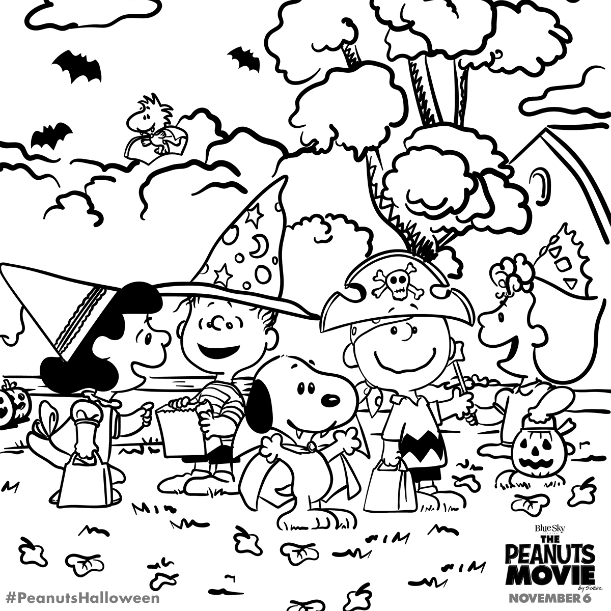 32 Peanuts &amp;amp; Snoopy Coloring Pages (Free Pdf Printables) with Free Printable Charlie Brown Halloween Coloring Pages