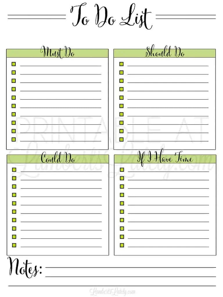 33 Free Printable To Do List Templates | Lamberts Lately regarding To Do List Free Printable
