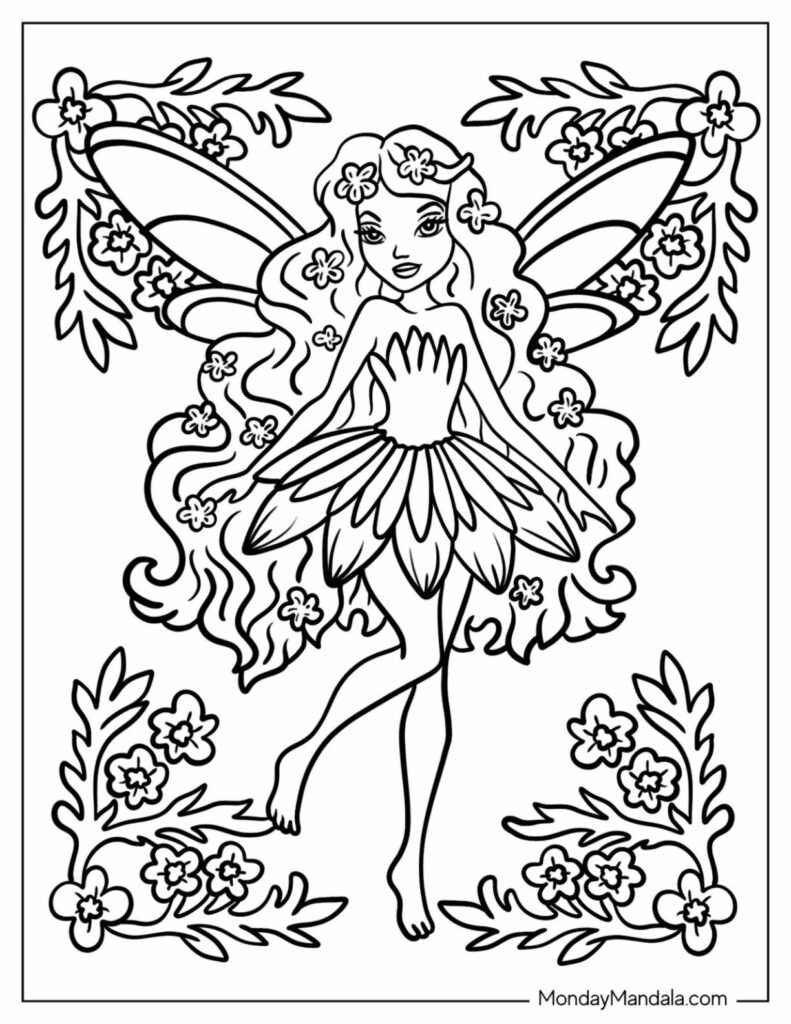 34 Fairy Coloring Pages (Free Pdf Printables) For Free Printable Coloring Pages For Adults Dark Fairies 34 Fairy Coloring Pages (Free Pdf Printables) For Free Printable Coloring Pages For Adults Dark Fairies