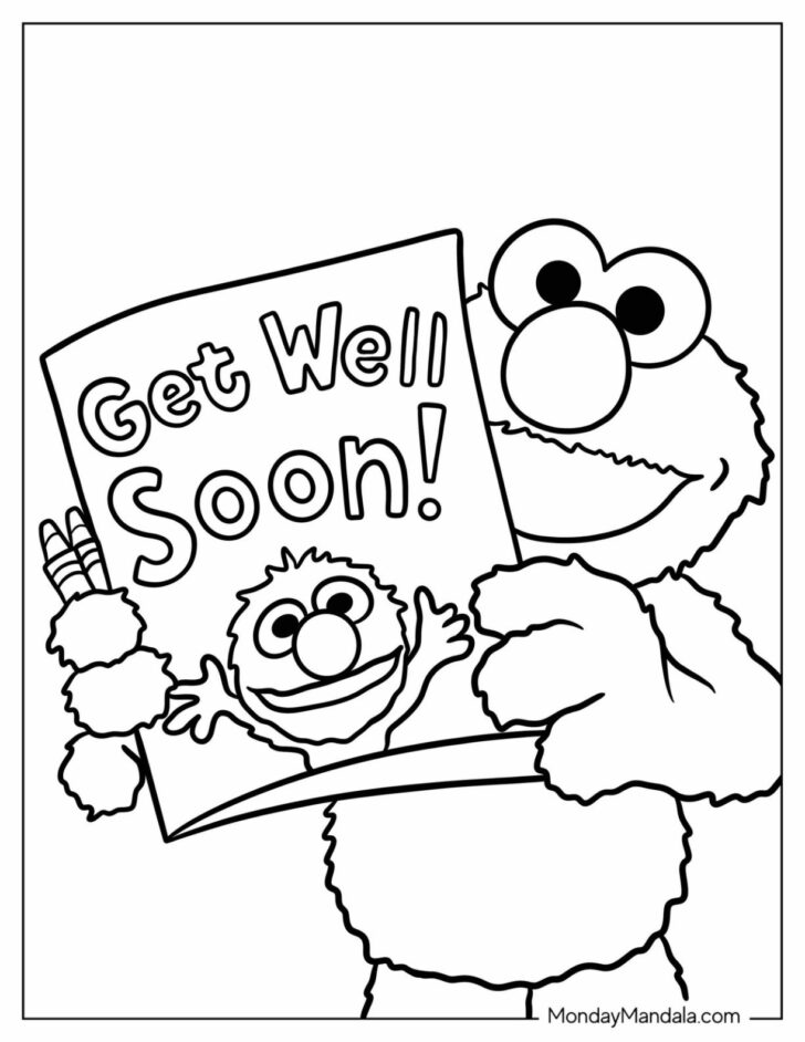 Free Printable Get Well Cards to Color