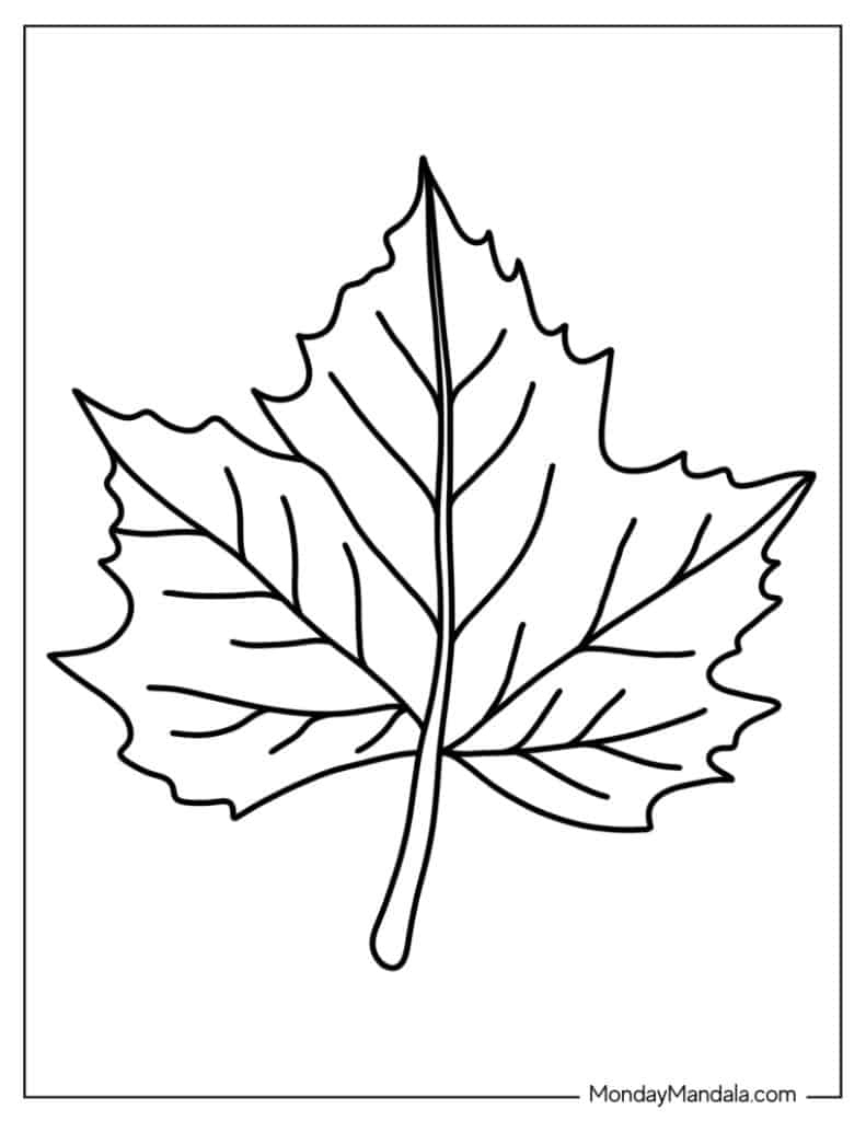 34 Leaf Coloring Pages (Free Pdf Printables) Throughout Free Printable Leaf Coloring Pages 34 Leaf Coloring Pages (Free Pdf Printables) Throughout Free Printable Leaf Coloring Pages