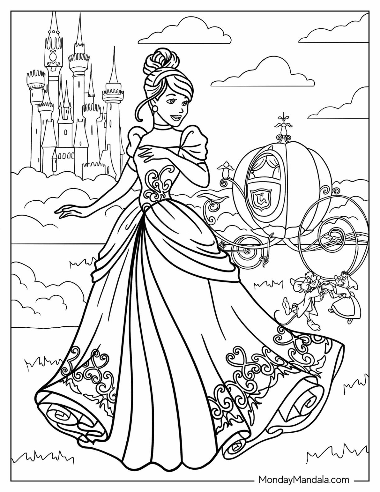36 Disney Princess Coloring Pages (Free Pdf Printables) regarding Free Printable Princess Coloring Pages