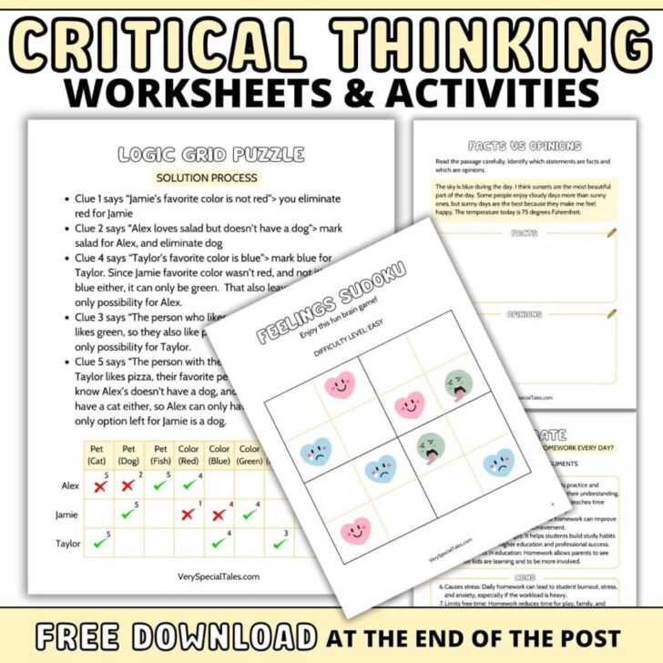 Free Printable Critical Thinking Puzzles