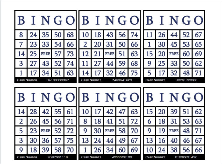 Free Printable Bingo Cards For Large Groups