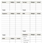 37 Budget Planners & Trackers   Cute & Free Printables Throughout Free Printable Budget Forms