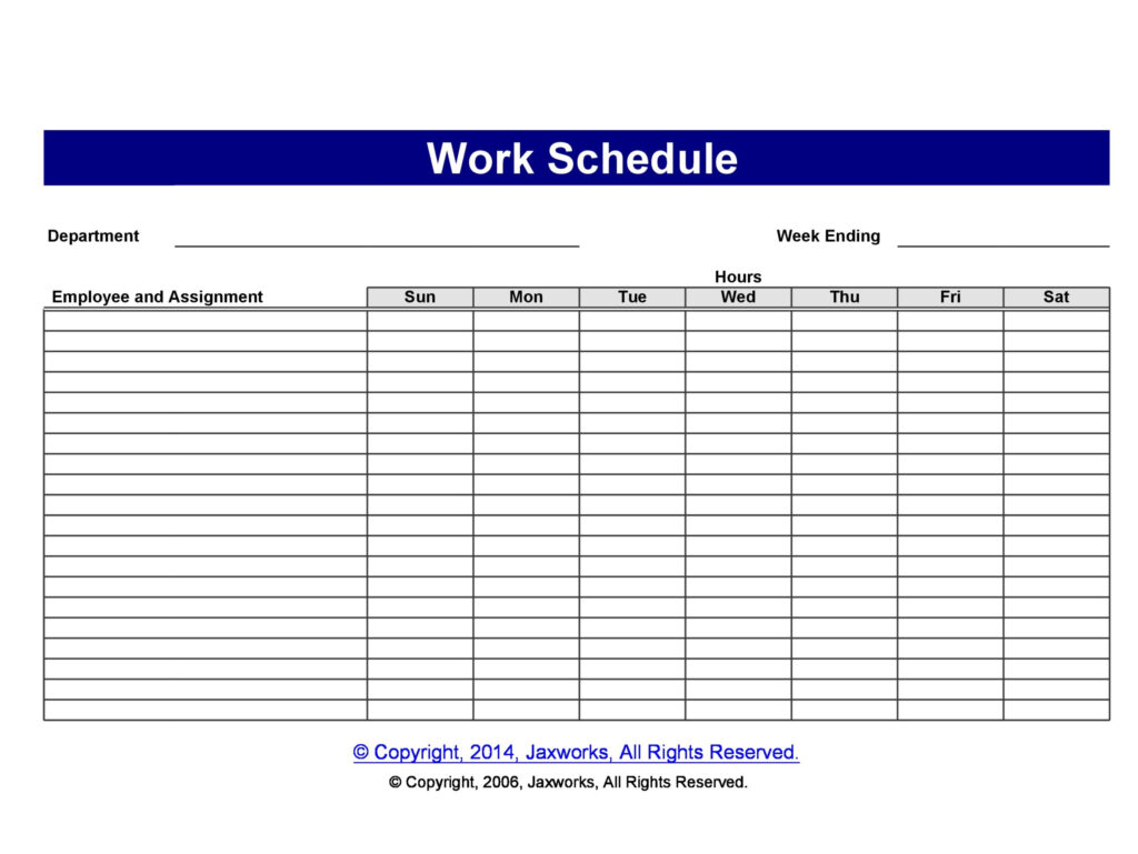 37 Free Employee Schedule Templates (Excel, Word, Pdf) Within Free Printable Weekly Work Schedule 37 Free Employee Schedule Templates (Excel, Word, Pdf) Within Free Printable Weekly Work Schedule