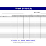 37 Free Employee Schedule Templates (Excel, Word, Pdf) Within Free Printable Weekly Work Schedule