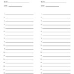 38 Printable Spelling Test Templates [Word & Pdf] ᐅ Templatelab In Free Printable Spelling Worksheets For Adults