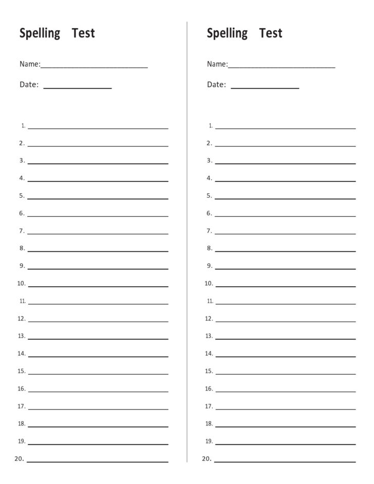 Free Printable Spelling Worksheets For Adults