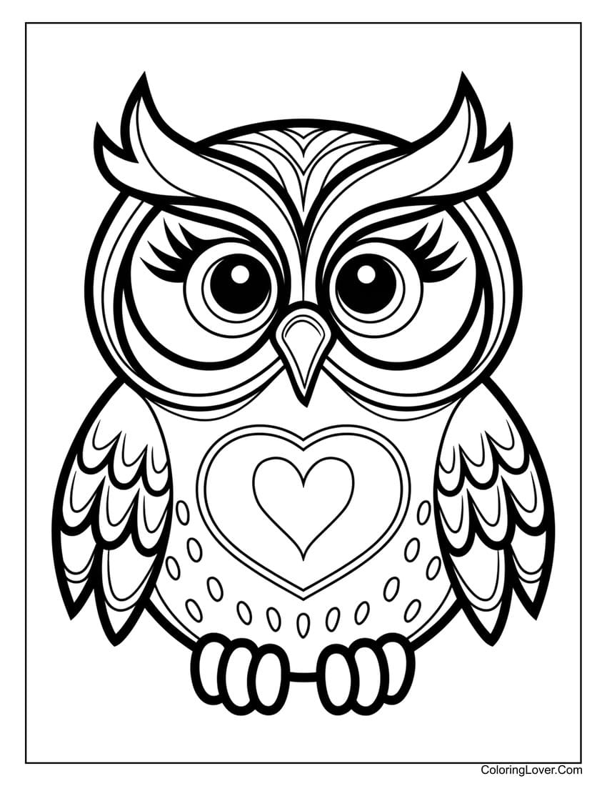 39 Owl Coloring Pages (Free Printables For All Ages) intended for Free Printable Owl Coloring Sheets