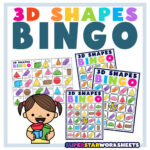 3D Shape Bingo   Superstar Worksheets In 3D Shape Bingo Free Printable