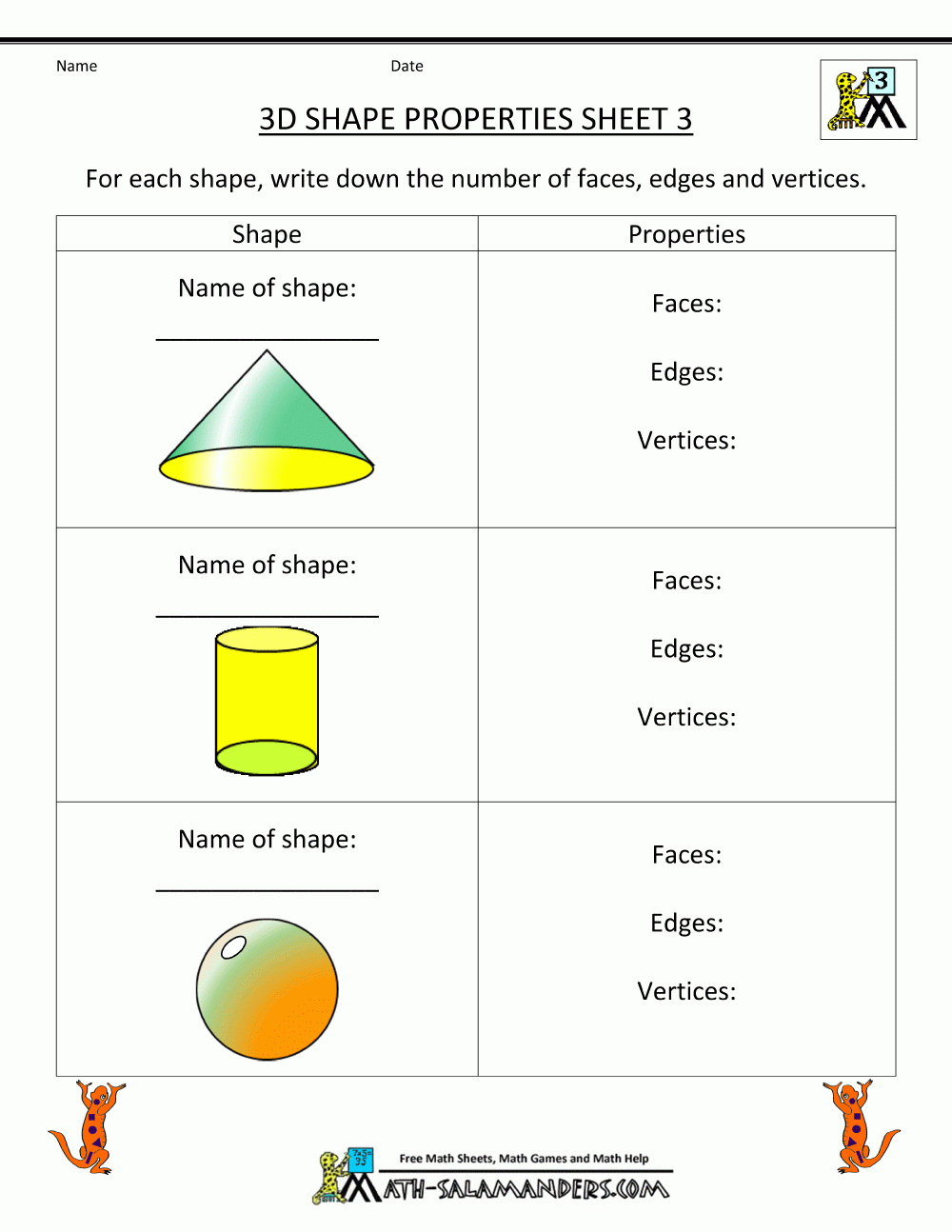 3Rd Grade Geometry Worksheets regarding Free Printable Geometry Worksheets For 3rd Grade