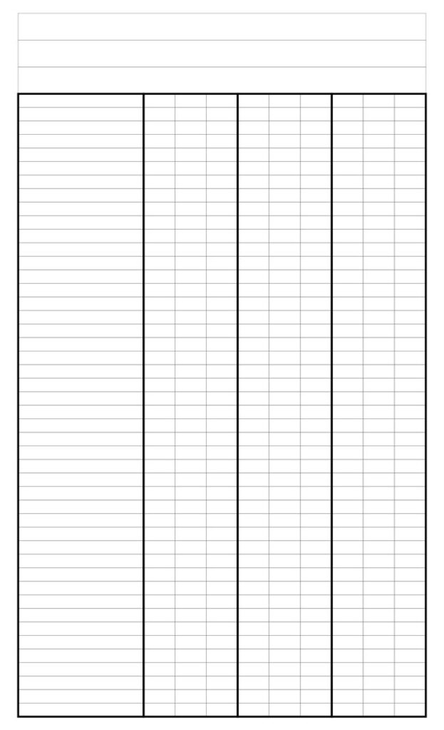 4 Column Sheet 10 Free Pdf Printables | Printablee Within Free Printable 4 Column Ledger Paper 4 Column Sheet 10 Free Pdf Printables | Printablee Within Free Printable 4 Column Ledger Paper