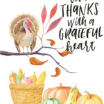 4 Gorgeous Free Printable Thanksgiving Wall Art Designs In Free Printable Thanksgiving Graphics