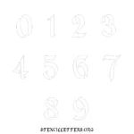 4 Inch To 10 Inch Printable Number Stencils   Stencil Letters Org Intended For Free Printable 4 Inch Number Stencils