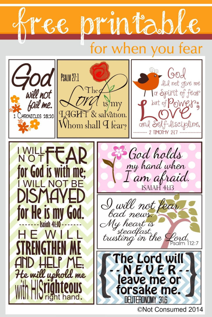 Free Printable Inspirational Bible Verses