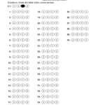 40 Items Bubble Answer Sheet   © Prentice Hall, Inc. All Rights With Free Printable Bubble Answer Sheets