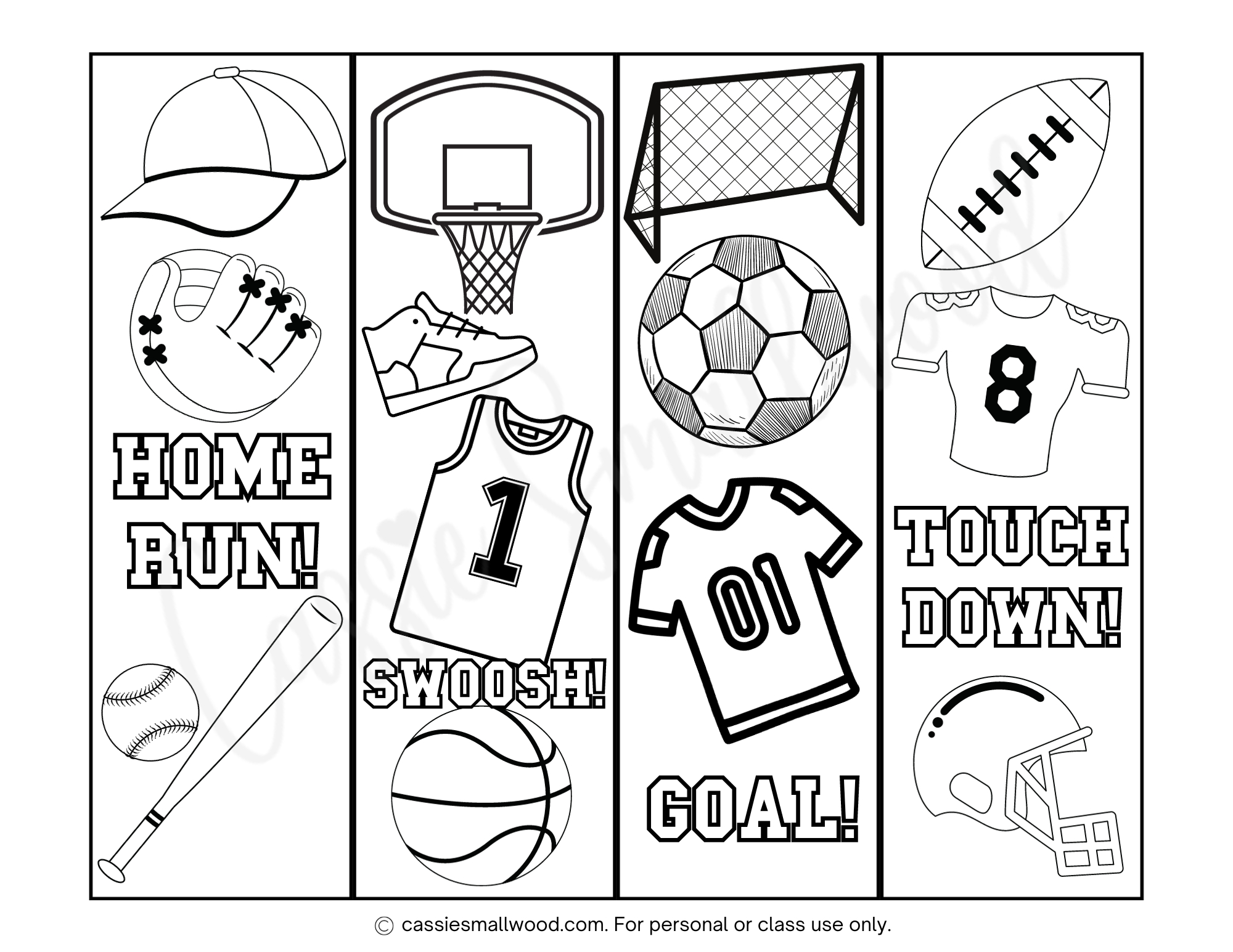 40 Lesezeichen-Ideen In 2025 with regard to Free Printable Sports Bookmarks