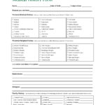 43 Medical Health History Forms [Pdf, Word] ᐅ Templatelab With Free Printable Personal Medical History Forms