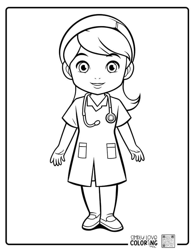 43 Medical Professionals Coloring Pages (Free Pdf Printables for Doctor Coloring Pages Free Printable