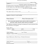 43 Printable Medical Consent Forms For Minor (Free) For Free Printable Medical Consent Form