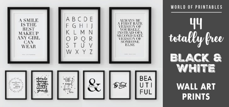 Free Black and White Printable Art